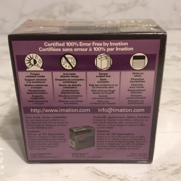 Imation 2DD IBM 3m disks set of 10 - Picture 3 of 7